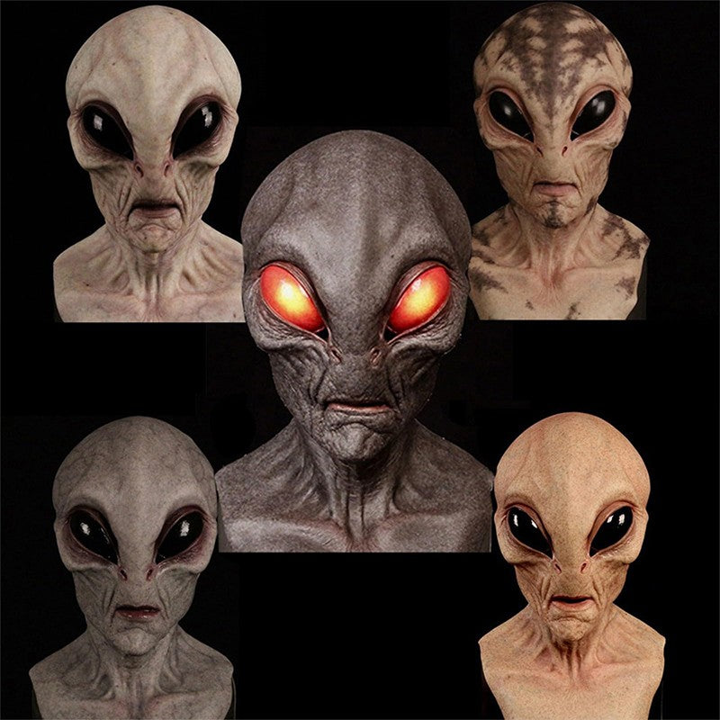 Alien Mask Alien Mask Scary Latex Mask Full Head Mask For Halloween Cosplay Costume Party Prop for Adults Men Women