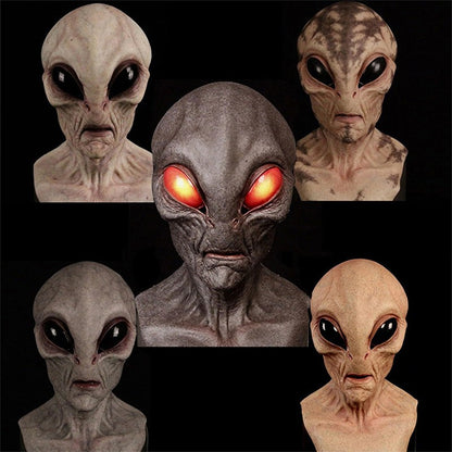 Alien Mask Alien Mask Scary Latex Mask Full Head Mask For Halloween Cosplay Costume Party Prop for Adults Men Women