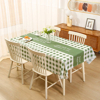 The tablecloth with a warm and cozy atmosphere, a high-temperature resistant tablecloth, and a waterproof, oil-proof, and no-was