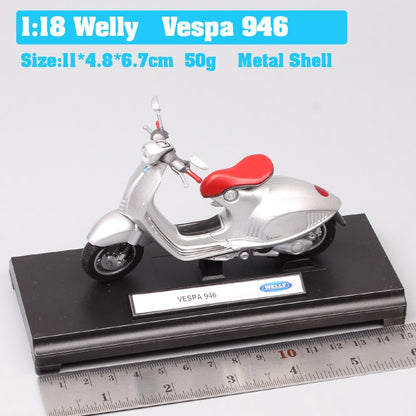 Maisto 1/18 Piaggio Vespa Scooter 98 PK 125 GTR P150X 300 MP5 Primavera GTS 125CC 150CC 946 Moto Miniatura de Brinquedo de Metal