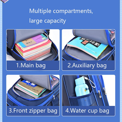 Mochila Primária de Jardim de Infância para Crianças, Mochila Escolar Infantil Fofa com Estrelas, Astronauta, para Meninos, Impermeável, para Bebês
