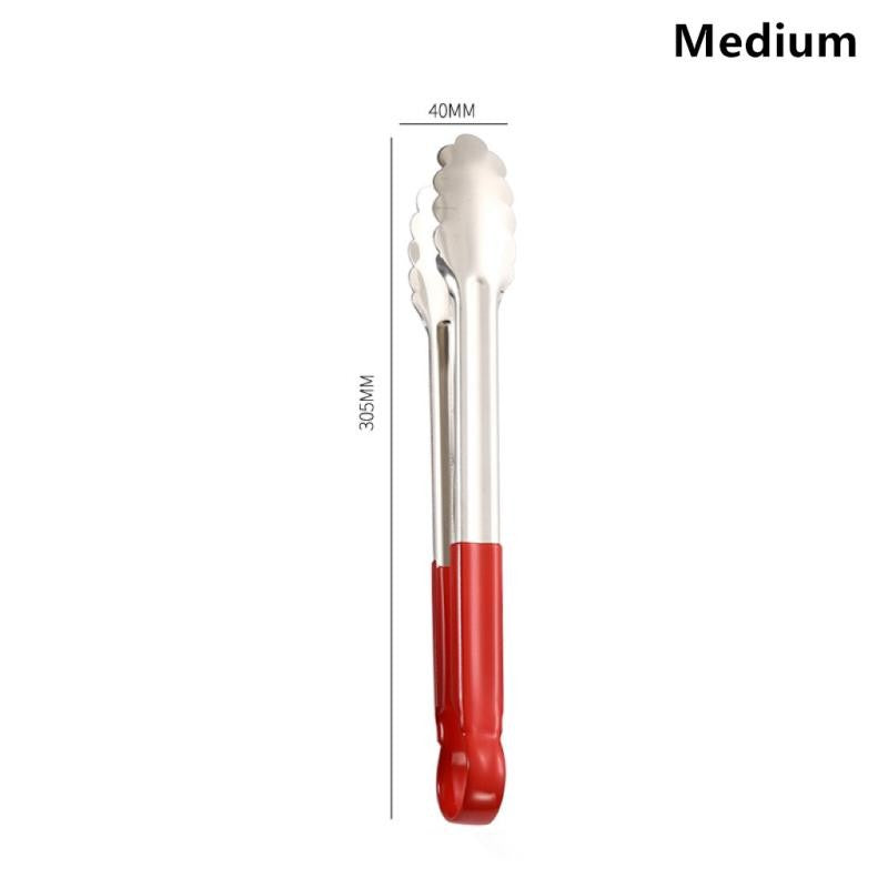 ?CC55?9/12/14inch Stainless Steel Food Clip Kitchen Restaurant Baking Bread Clip Multifunctional Barbecue Clip Steak Clip