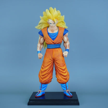 31.5cm/12.4in Anime Dragon Ball Figure Super Saiyan 3 Goku Action Figures Pvc Statue Desktop Ornamen Collection Model Toys Gifts