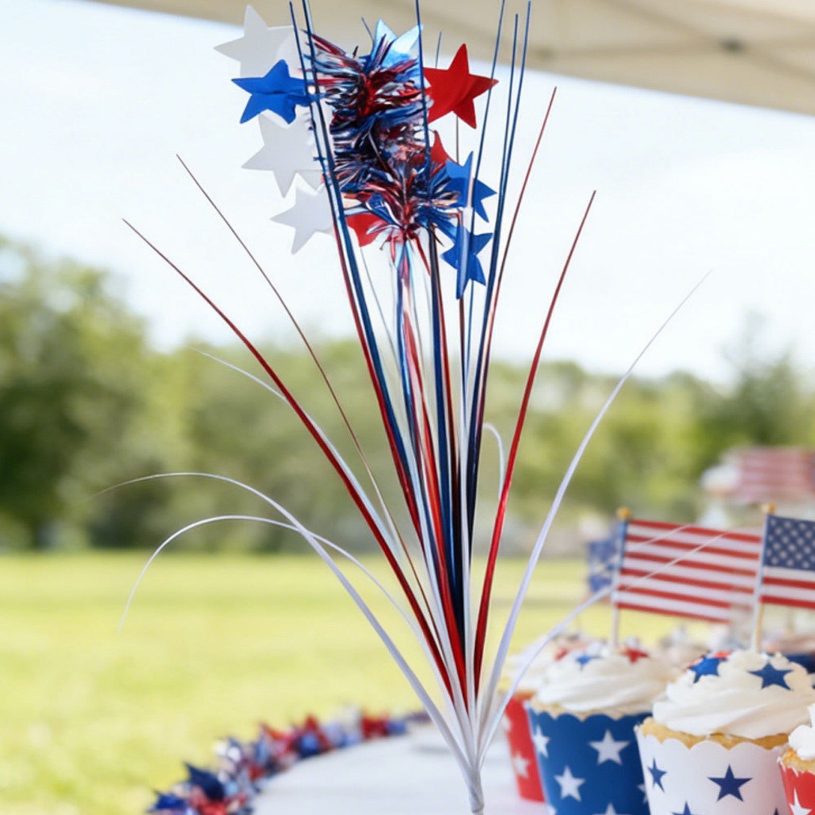 1Pc Independence Day Firework Star Picks Red White Blue Home Party Decorations American National Day Festival Scene Layout Ornam