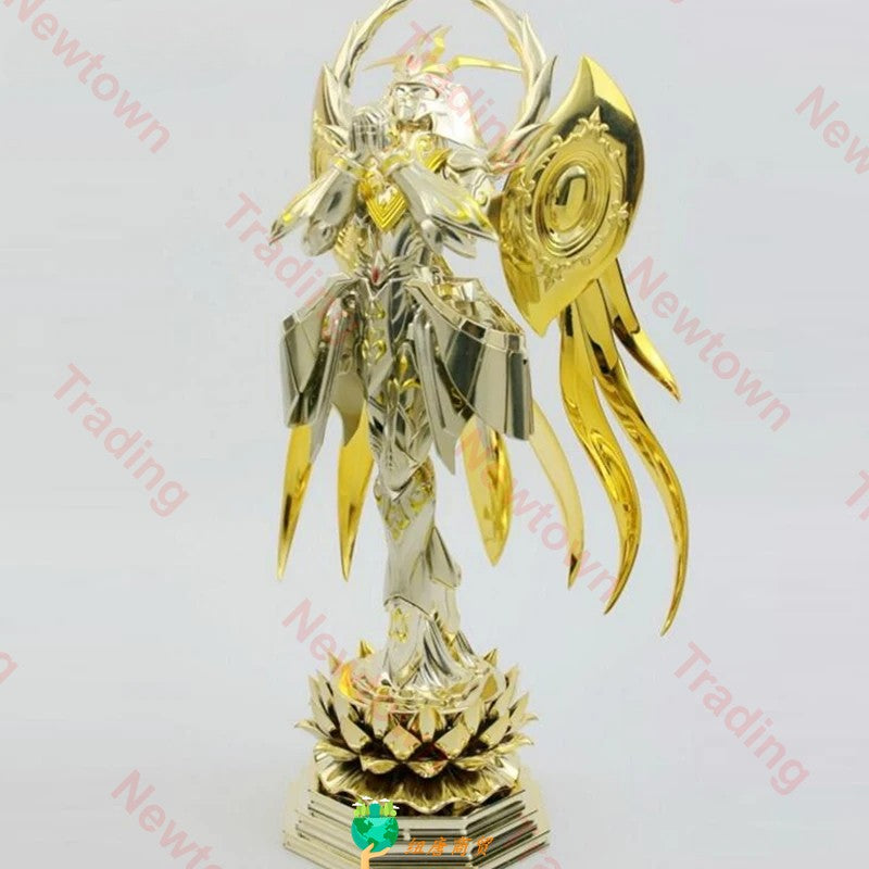 Metal Club/MC Saint Seiya Cloth Myth EX Virgem Shaka Totem/Object+Base de Lótus SOG/Soul of God Cavaleiros do Zodíaco Boneco de Ação