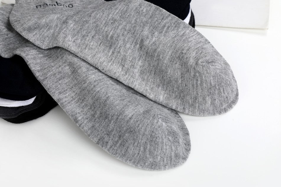 10 Pairs / Pack Men's Bamboo Fiber Socks Short High Quality New Casual Breatheable Anti-Bacterial Man Ankle Socks Men