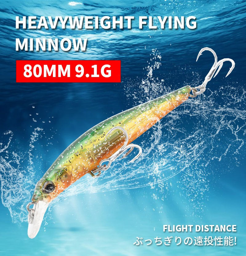 Isca Artificial Minnow Japonesa 80mm 9g Afundante para Pique Truta Swimbait Super Ímã Wobblers Isca Dura Suprimentos 9043