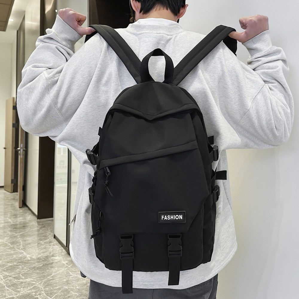 Mochila Escolar para Ensino Médio, Mochila Masculina para Campus, Mochila Feminina de Viagem Simples de Grande Capacidade