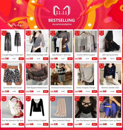 Summer Gothic Lace Tutu Skirt with Black Mesh Detail for Women Sexy Mini Tulle Skirt for Party Club Wear and Dance Elastic Waist