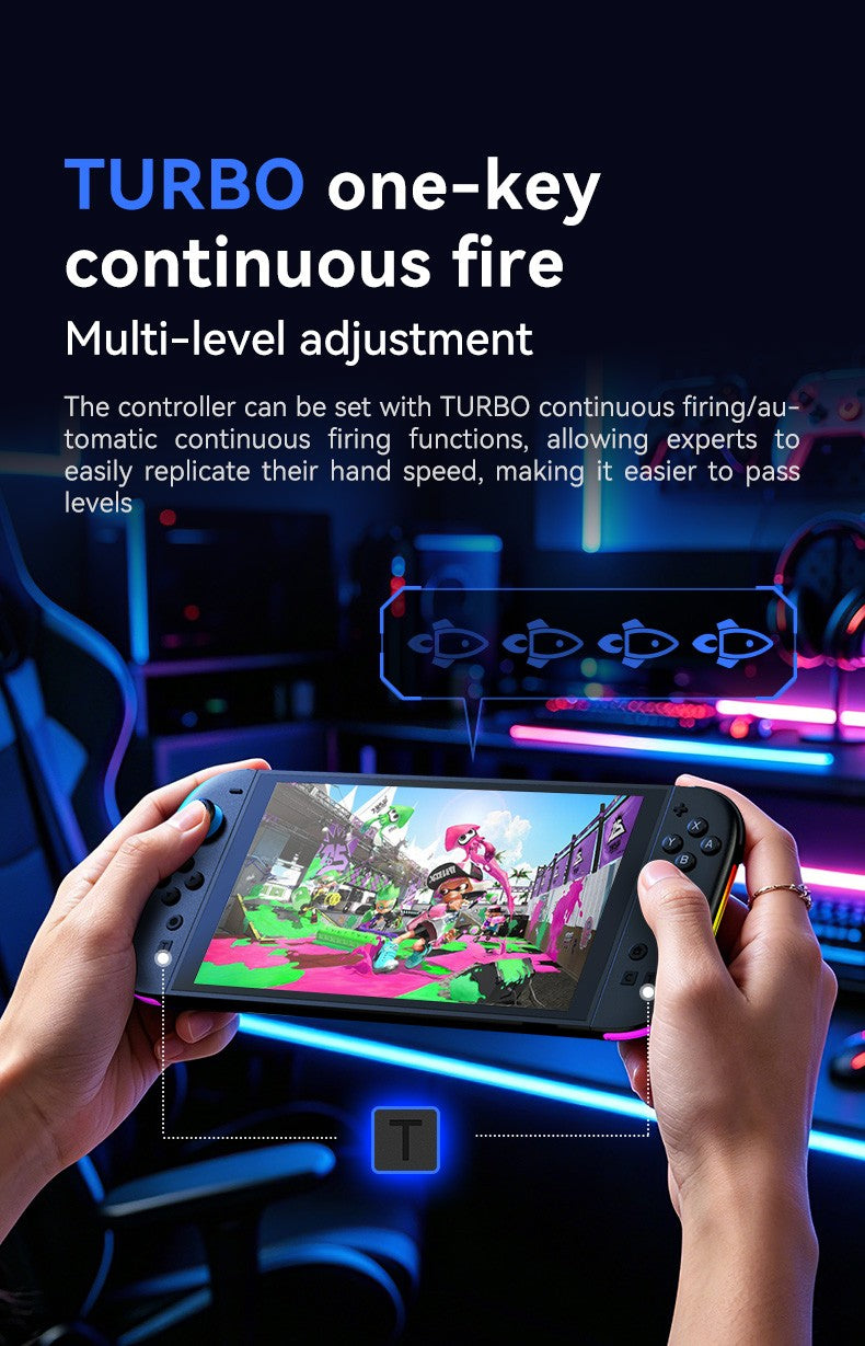 JOY-06 Wireless Game Controller For Switch 2 Magnetic Bluetooth Gamepad with 9-Axis Gyroscope RGB Light Wake-up For NS2 Joycons