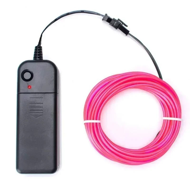 1M/3M/5M Flexible Neon Light Ball Dress Decoration Light EL Luminous Cable Party DIY Atmosphere Light Waterproof LED Strip