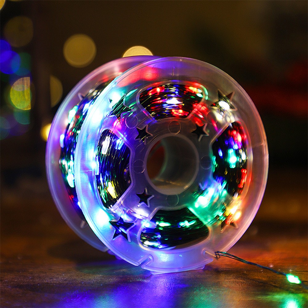 10-50M LED String Lights Fairy Green Wire Outdoor Christmas Light Tree Garland for New Year Street Home Party Wedding Decorion