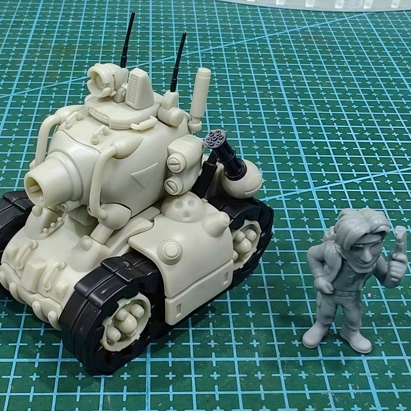 Kit de Modelo Metal Slug X Hot New Release em Estoque - Pequena Escala Tanque/Avião/Caminhão DIY com Figuras de Soldados Cativos