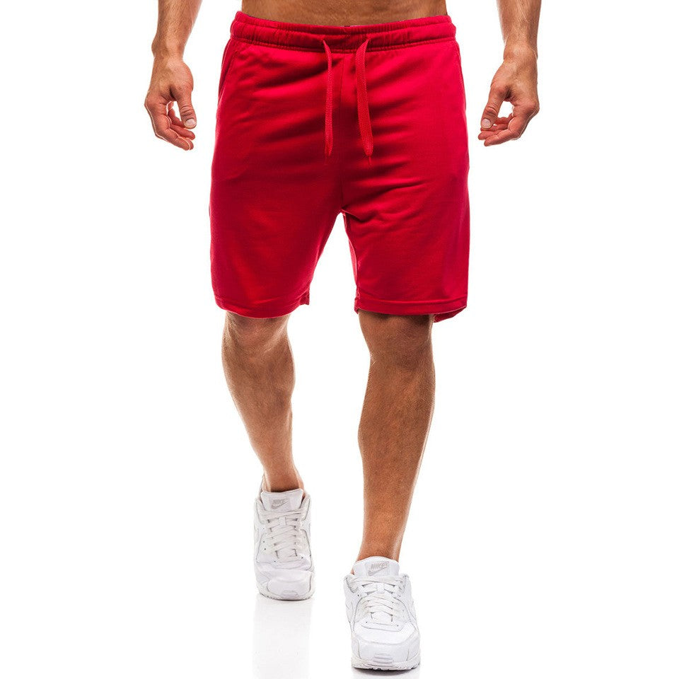 2025 new Summer Men’s Fashion Jogger Sweat Shorts Undershirt Casual Solid Color Gym Running Workout Athletic Pants Male Shorts