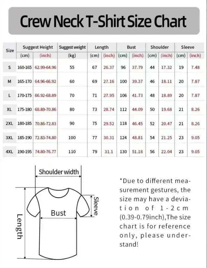 2025 New Fashion Brand TEVEO Cotton Classic Short-sleeved Round Neck T-shirt Loose Casual Fashion Top Couple T-shirt Summer