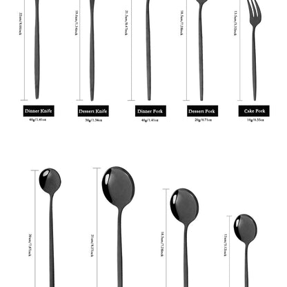 6Set/30Pcs Pink Silver Dinnerware Set Stainless Steel Knife Ckae Fork Spoon Cutlery Set Tableware Silverware Set Dropshipping