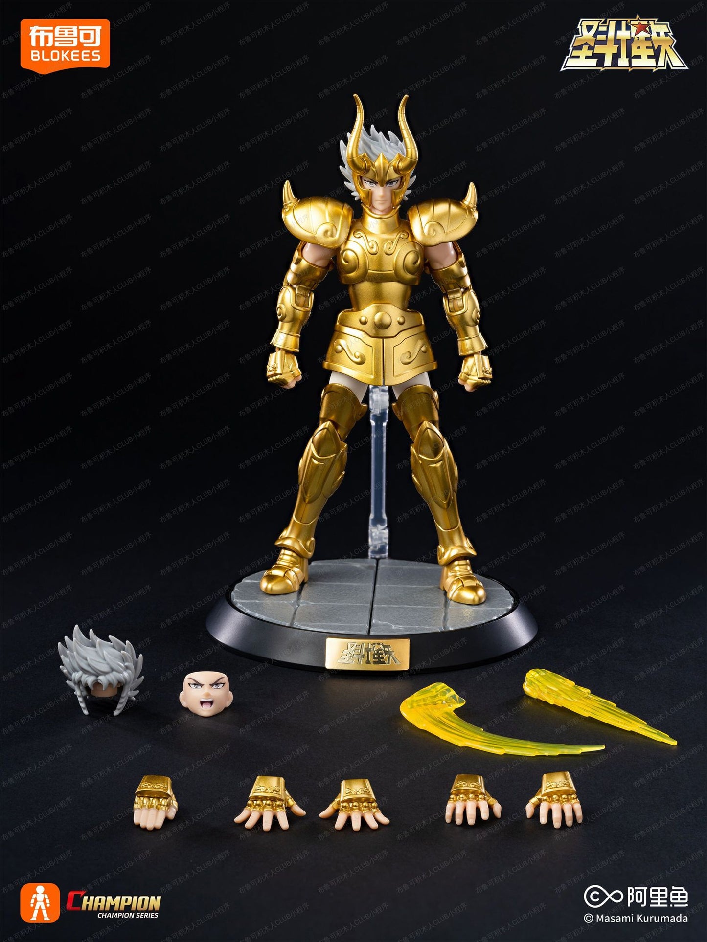 Em estoque Original Saint Seiya CLÁSSICO CLÁSSICO Gold Saint Shiryu Máscara da Morte Shura Ouro Câncer Capricórnio Modelo Montado Brinquedos