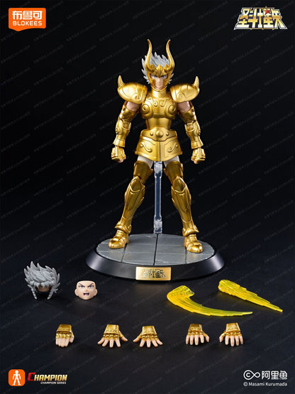 Em estoque Original Saint Seiya CLÁSSICO CLÁSSICO Gold Saint Shiryu Máscara da Morte Shura Ouro Câncer Capricórnio Modelo Montado Brinquedos