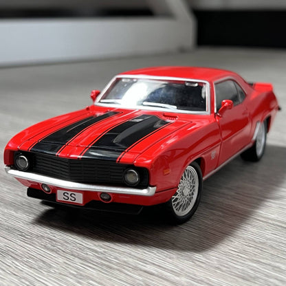 1:32 Chevrolet Camaro SS 350 1969 Super Carro Esportivo Clássico Liga Diecast Modelo de Carro Veículos em Miniatura Enfeites de Alta Simulação