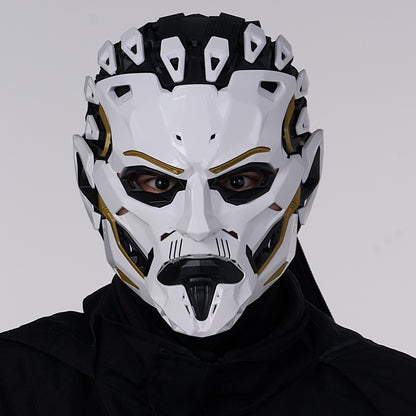 JAUPTO Punk Witcher Mask Halloween Costume Prop Face Mask for Parties Quality Assurance Cosplay Accessory
