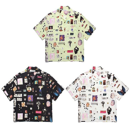 Latest Trend WACKO MARIA 25SS Vintage Denim Rope Crop Casual Hawaii Beach Holiday Mens Womens Casual Short Sleeve Shirt Tops