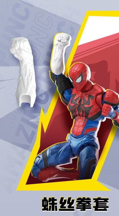 BLOKEES Classe Campeã Homem-Aranha Venom Kit Modelo Boneco de Ação Montável BLOKEES Boneco de Brinquedo Modelo Homem-Aranha Venom