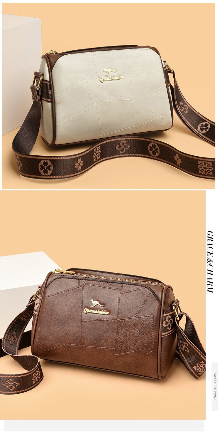 Luxury Kangaroo New Genuine High Quality Soft Leather Women Purses Cofrossbody Bag Designer Brand Ladies Shoulder Crossbody Bags