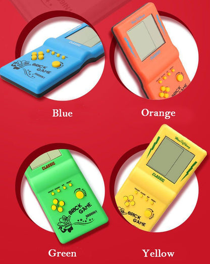 Rechargeable Portable Pocket Game Console Type-C Charge Retro Handheld Game Player with Switch for Tetris Machine Puzzle Toys