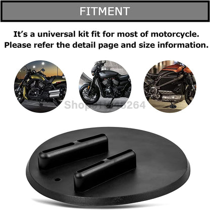 Base de Apoio Lateral ABS para Moto Peça de Apoio Lateral Protetor de Apoio Acessórios para Motocross Harley Touring Sportster Dyna