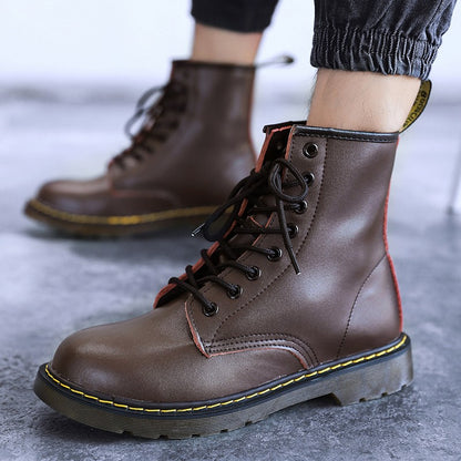 Tênis Botas Masculinas de Inverno Quentes Botas de Tornozelo para Homens Botas de Cano Alto Tênis Masculinos Botas Chelsea Masculinas Sapatos Casuais de Boa Qualidade