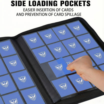 Trading Card Binder, Premium Card Binder, 1024-Pocket Trading Card Binder, Premium 16-Pocket Card Holder Folder, Side-Loading Card Album Suitable for Yu-Gi-Oh!, Magic: the Gathering, Trading Cards, Sports, Compatible with Tcg/Mtg, Card Storage