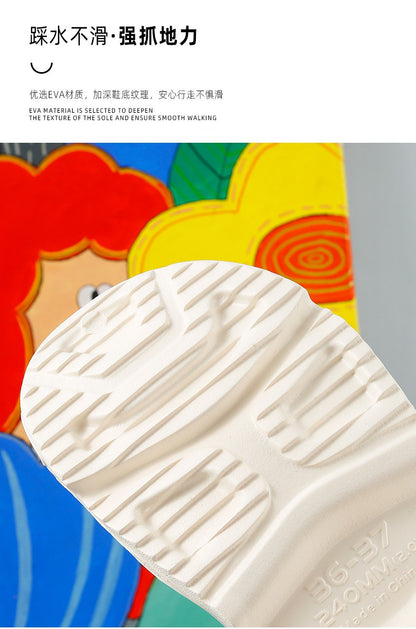 New Clogs Shoes For Women Men Platform High-heeled Outdoor EVA Non-slip Waterproof Sandals Comfortable Soft Heightening Shoes