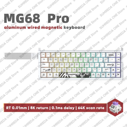 IROK MG68 Ace MG68 Plus MG68 Pro MG68 MAX mini Aluminum Magnetic Gaming Mechanical Keyboard 60% Rapid Trigger Gamer Keyboard