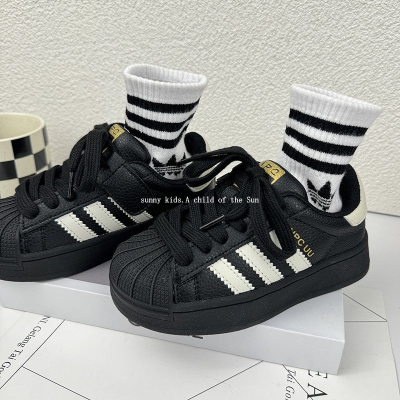 2025 Spring New Korean Style Sports Training Shoes for Kids Boys and Girls Breathable Sneakers