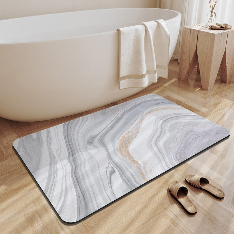 Diatomaceous Earth Bath Mat Bathroom Absorbent Foot Mats Non-Slip Shower Pad Toilet Carpet Quick Dry Entrance Doormat Washable