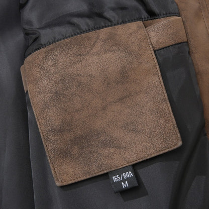 Leather Jacket Men Suede Coats Spring Windbreaker Oversized 6XL 7XL 8XL Plus Size Street Moto Autumn Brand Waterproof Softshell