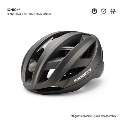 Capacete de Ciclismo ROCKBROS Leve Respirável Antibacteriano Integrado Ajustável com Fivela Magnética Capacete de Segurança