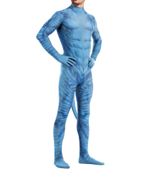 Avatar The Way of Water Cosplay Costume Tail Bodysuit Alien Halloween Birthday Theme Party Role Playing Outfit Adult Women Men