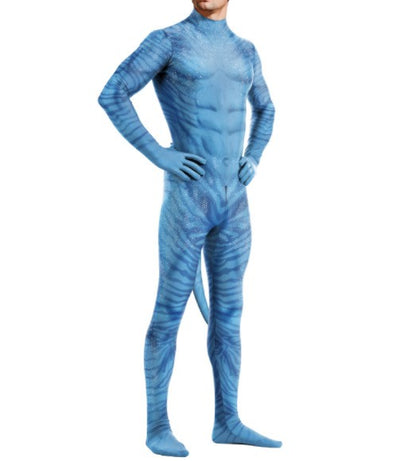Avatar The Way of Water Cosplay Costume Tail Bodysuit Alien Halloween Birthday Theme Party Role Playing Outfit Adult Women Men