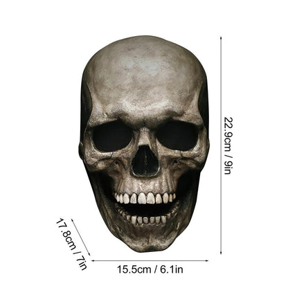 Full Head Skull Mask Carnival Adults Realistc Anonymous Halloween Moveable Mouth Jaw Anime Horror Helmet Skeleton Headgear Masks