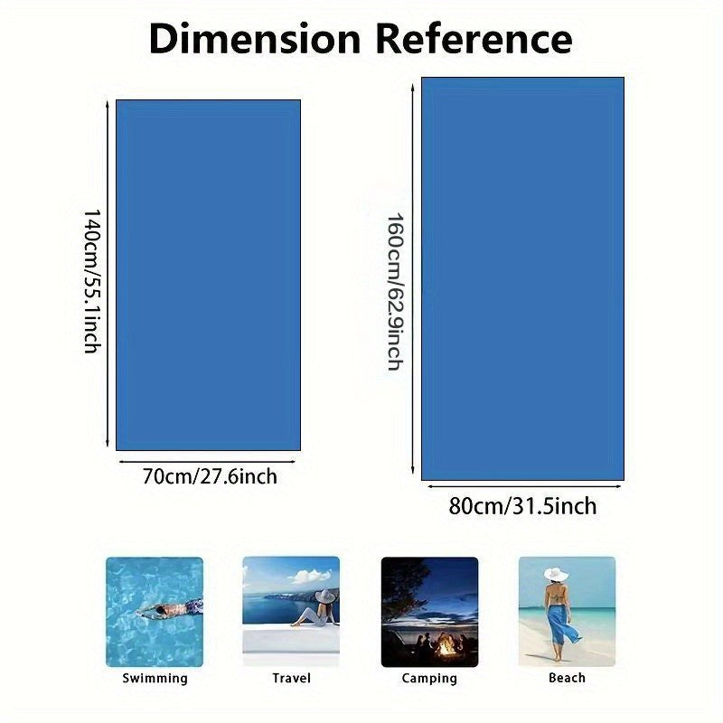 1pc Oversized Thick Beach Towel with Pogon Szczecin Logo Ultra-Fine Fiber, Super Soft & Highly Absorbent,