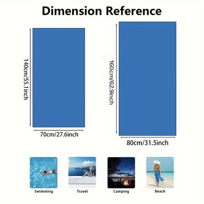 1pc Oversized Thick Beach Towel with Pogon Szczecin Logo Ultra-Fine Fiber, Super Soft & Highly Absorbent,