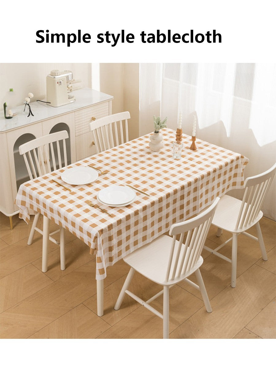 The tablecloth with a warm and cozy atmosphere, a high-temperature resistant tablecloth, and a waterproof, oil-proof, and no-was