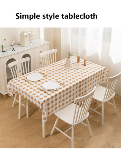 The tablecloth with a warm and cozy atmosphere, a high-temperature resistant tablecloth, and a waterproof, oil-proof, and no-was