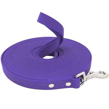 Guia de Cachorro Impermeável Longa de PVC Coleira Fácil de Limpar para Cães Pequenos, Médios, Grandes, Grandes, para Caminhada e Adestramento, 3m 5m 10m 15m