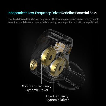 KZ Castor Pro HiFi Earphones Dynamic Drivers High-end Tunable Earphones Sound Quality Bass Headset Detachable Cable Headphones