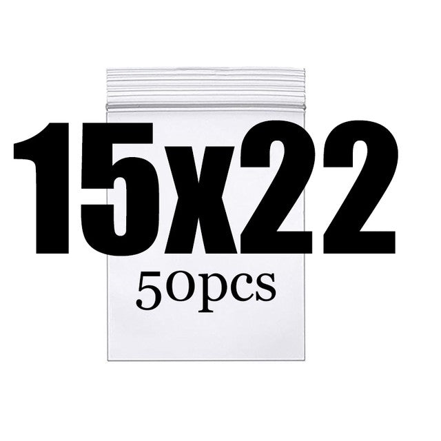 Clear Thick Zip Lock Ziplock Storage Bags Heavy-Duty Transparent Plastic Zip Package Small Jewelry Packing Reclosable Poly Pouch