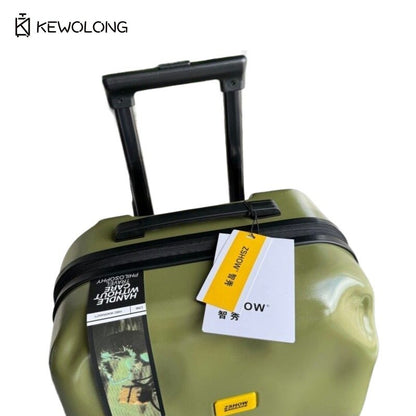 Crash luggage Italy Design Broken Zipper Suitcase With TSA Lock Zshow Brand Vintage Grunge Luggage