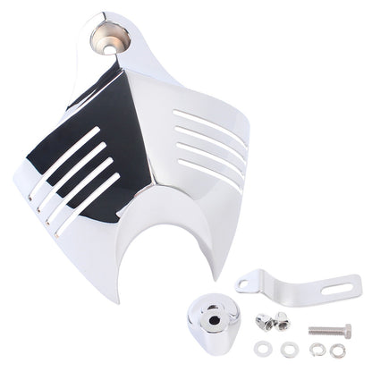 Mptprcycle Chrome Twin Horn Cover Cowbell For Harley Big Twins V-Rods 1992-2020