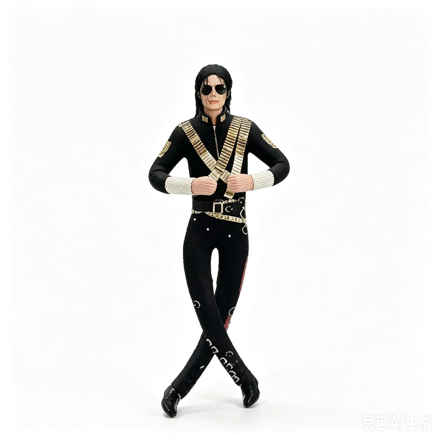 1/2/3pcs Anime Michael Jackson Cosplay Prop Doll Plush Stuffed Figure Dolls Room Decoration Abstract Joint Mobility Props Gift